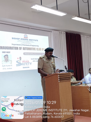 Automotive club inauguration  on 9th December 2026